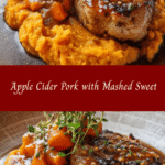 Savory Apple Cider Pork with Creamy Mashed Sweet Potatoes Recipe