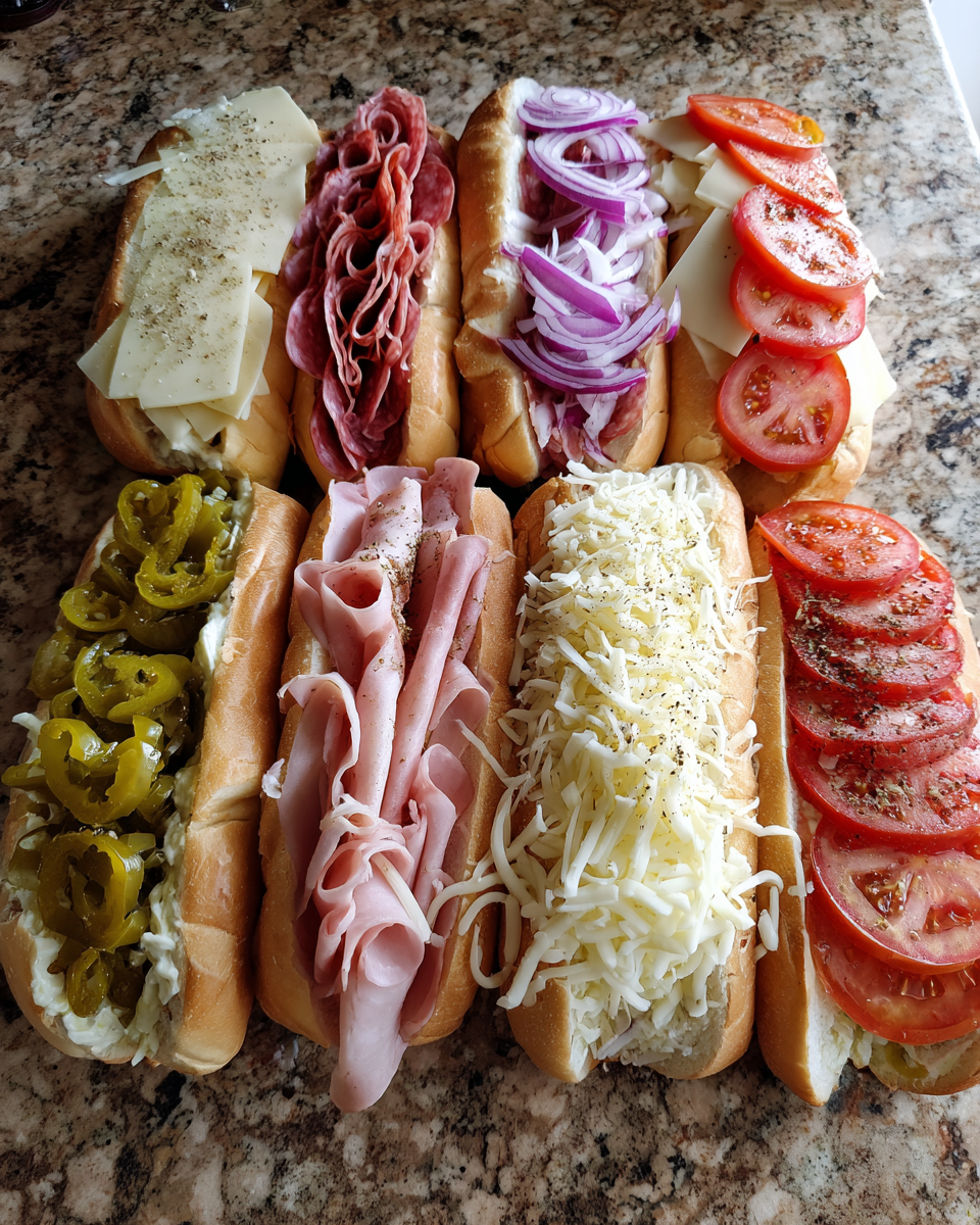 Ingredients for Ultimate Baked Italian Sub Sandwiches That Will Elevate Your Lunch Game