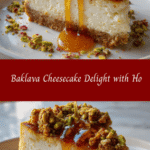 Baklava Cheesecake Delight with Honey and Pistachios That Will Melt Your Heart