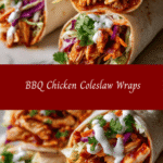 Sizzling Summer Delight: BBQ Chicken Coleslaw Wraps That Wow