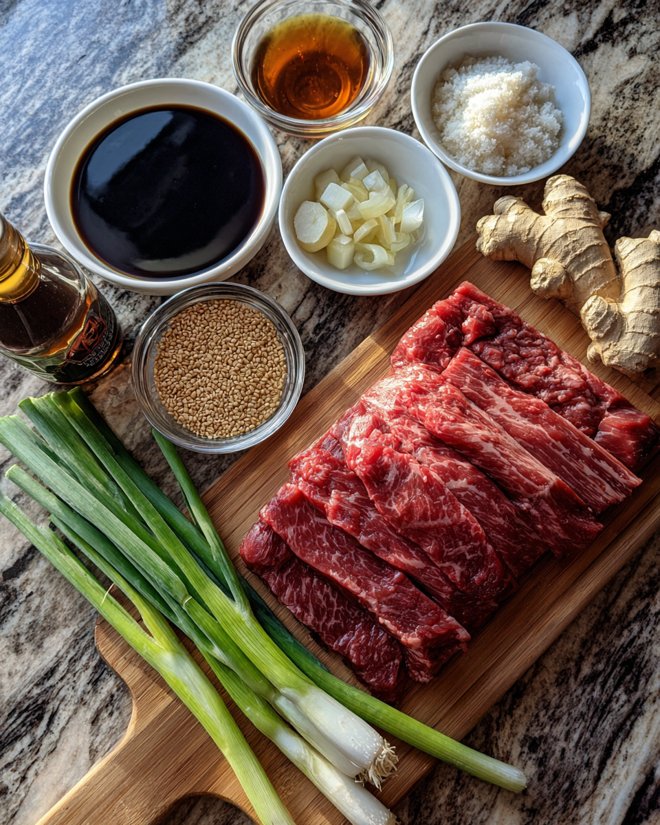 Ingredients for Savor the Sizzle Perfecting Beef Yakiniku at Home