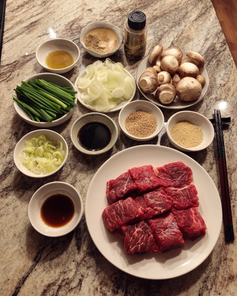 Ingredients for Mastering the Art of Beef Yakiniku for Irresistible Flavor
