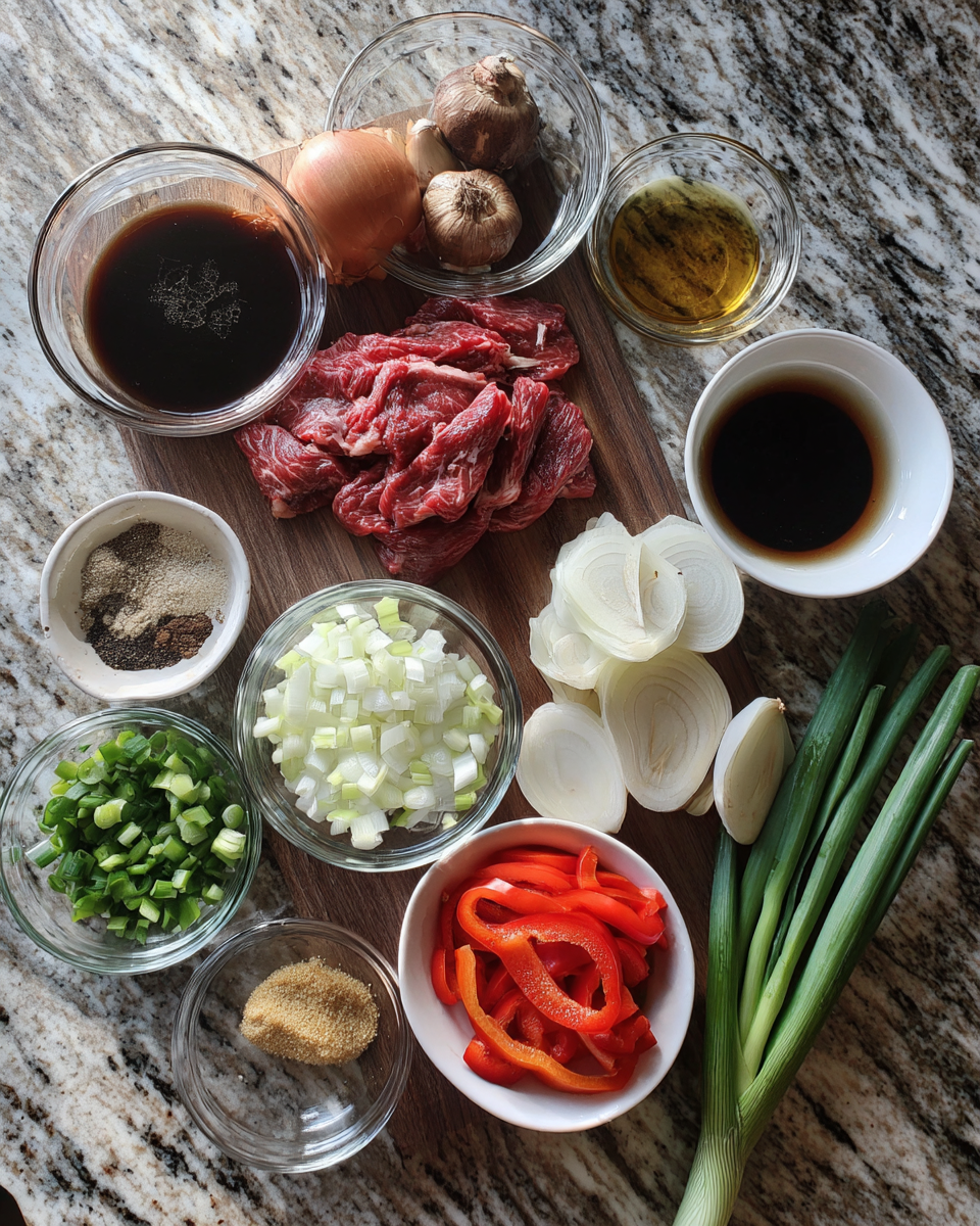 Ingredients for Savor the Bold Flavors of Black Pepper Beef Like Never Before