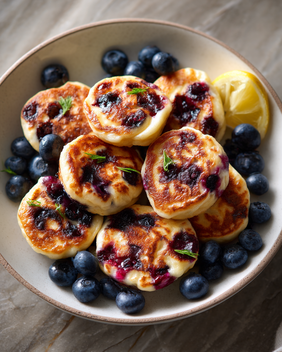 Final dish - Irresistible Blueberry Lemon Pancake Bites You Need to Try Today
