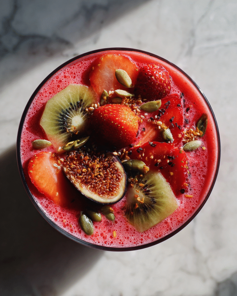 Ignite Your Taste Buds with a Fiery Fruit Smoothie Delight - Featured Image