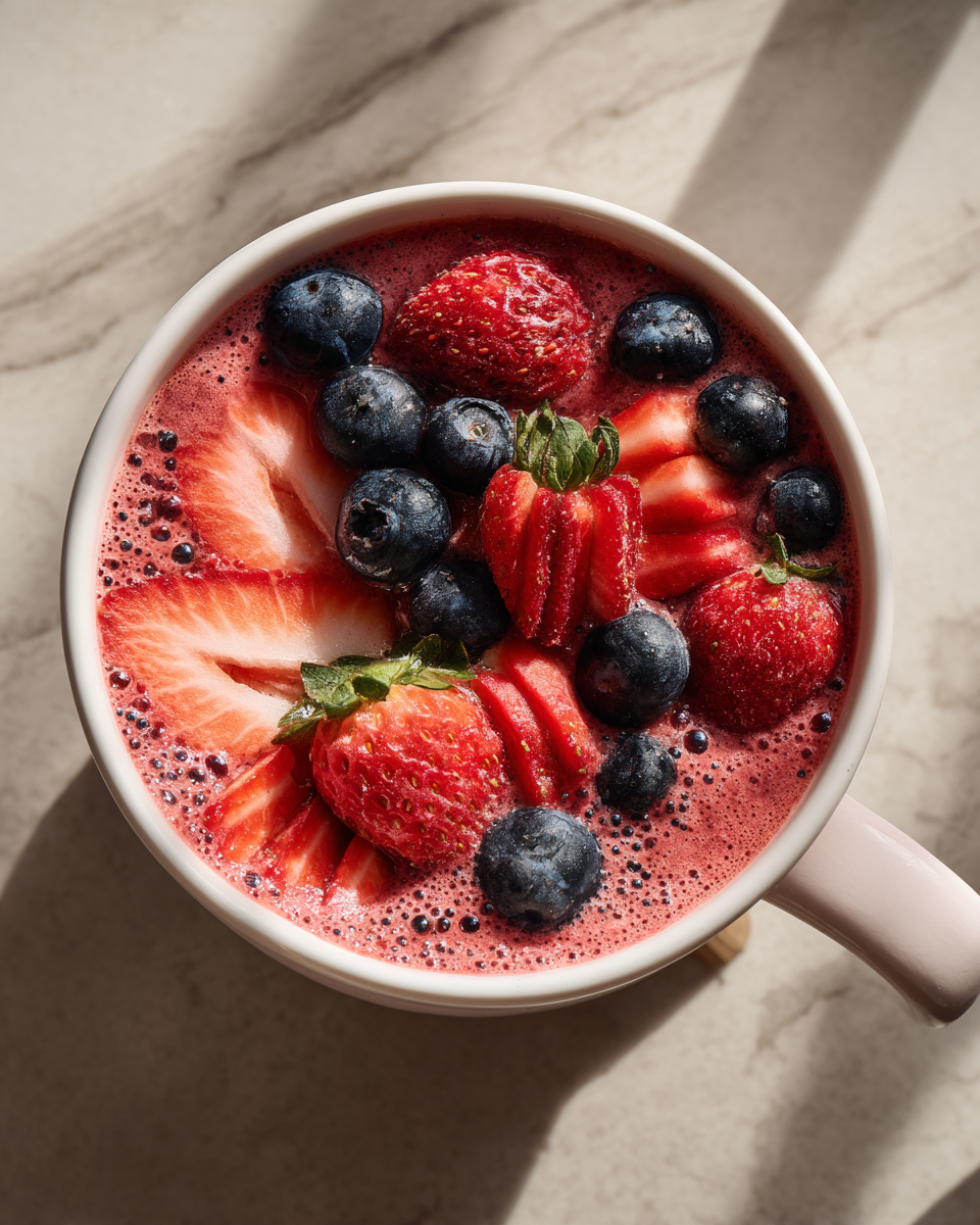 Final dish - Ignite Your Taste Buds with a Fiery Fruit Smoothie Delight