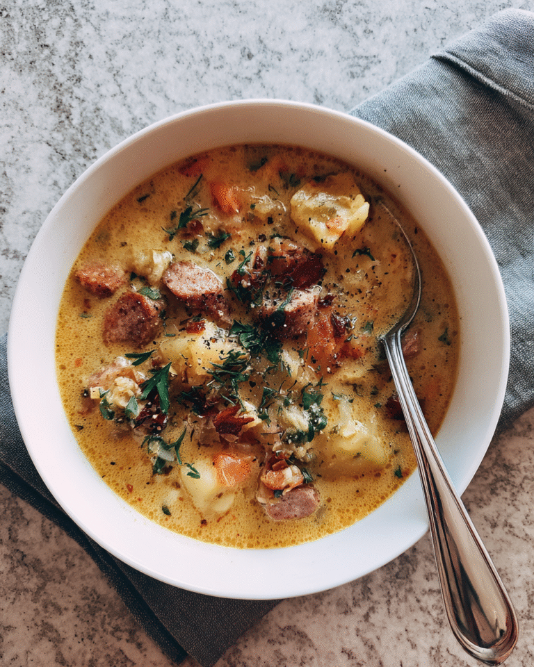 Hearty Cajun Potato Soup with Sausage Recipe to Warm Your Soul - Featured Image