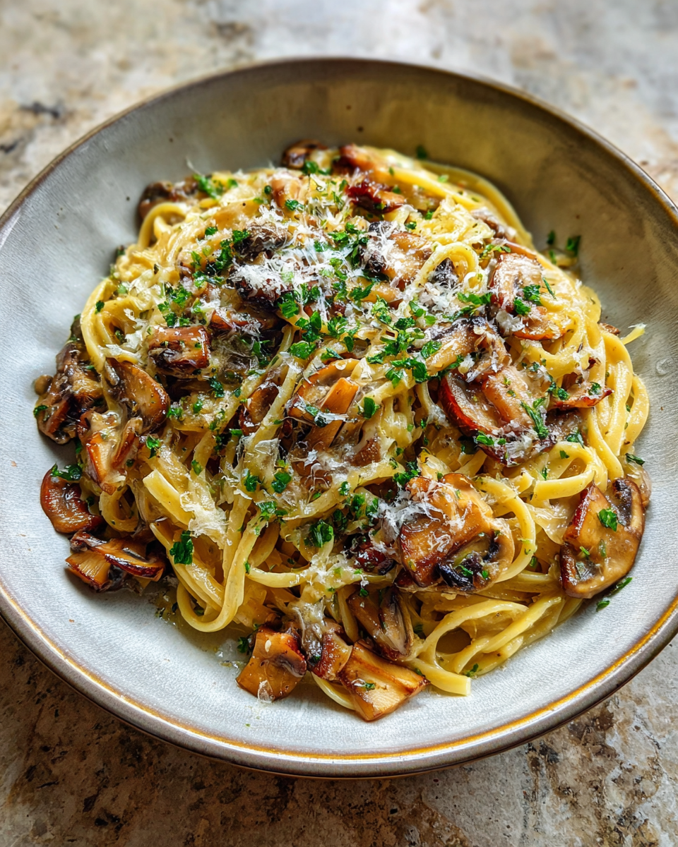 Final dish - Irresistible Caramelized Leek and Mushroom Gruyere Pasta Recipe