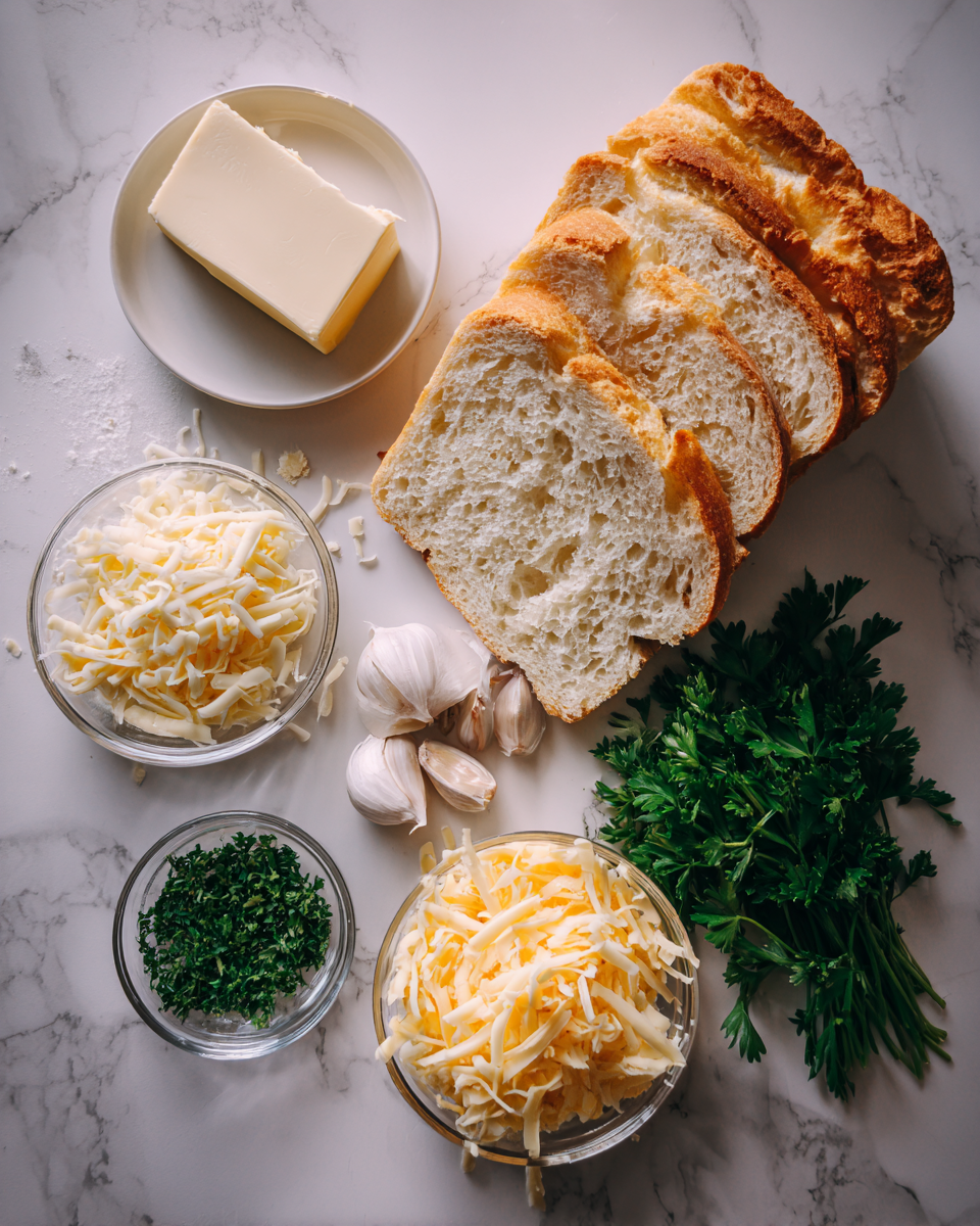 Ingredients for Irresistibly Cheesy Texas Toast That Will Melt Your Heart