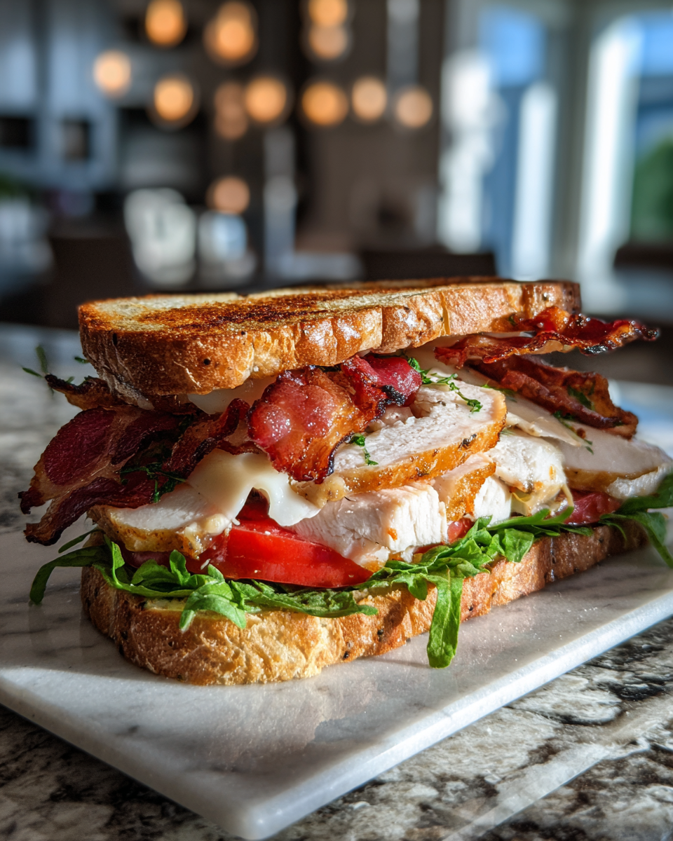 Final dish - Ultimate Chicken Club Sandwich Recipe That Will Elevate Your Lunch Game