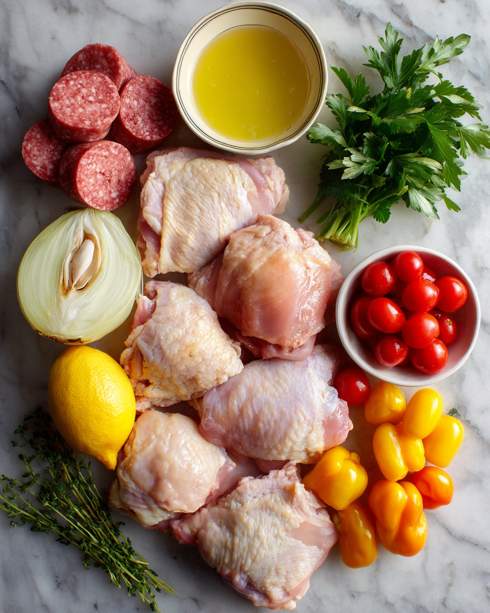 Ingredients for Savor the Bold Flavors of Classic Chicken Scarpariello