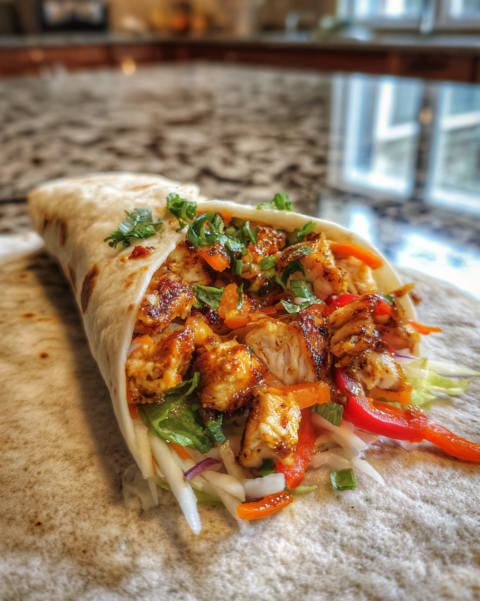 Sizzling Flavor in Every Bite: Discover the Magic of Chili Chicken Wraps 6 Final dish - Sizzling Flavor in Every Bite: Discover the Magic of Chili Chicken Wraps