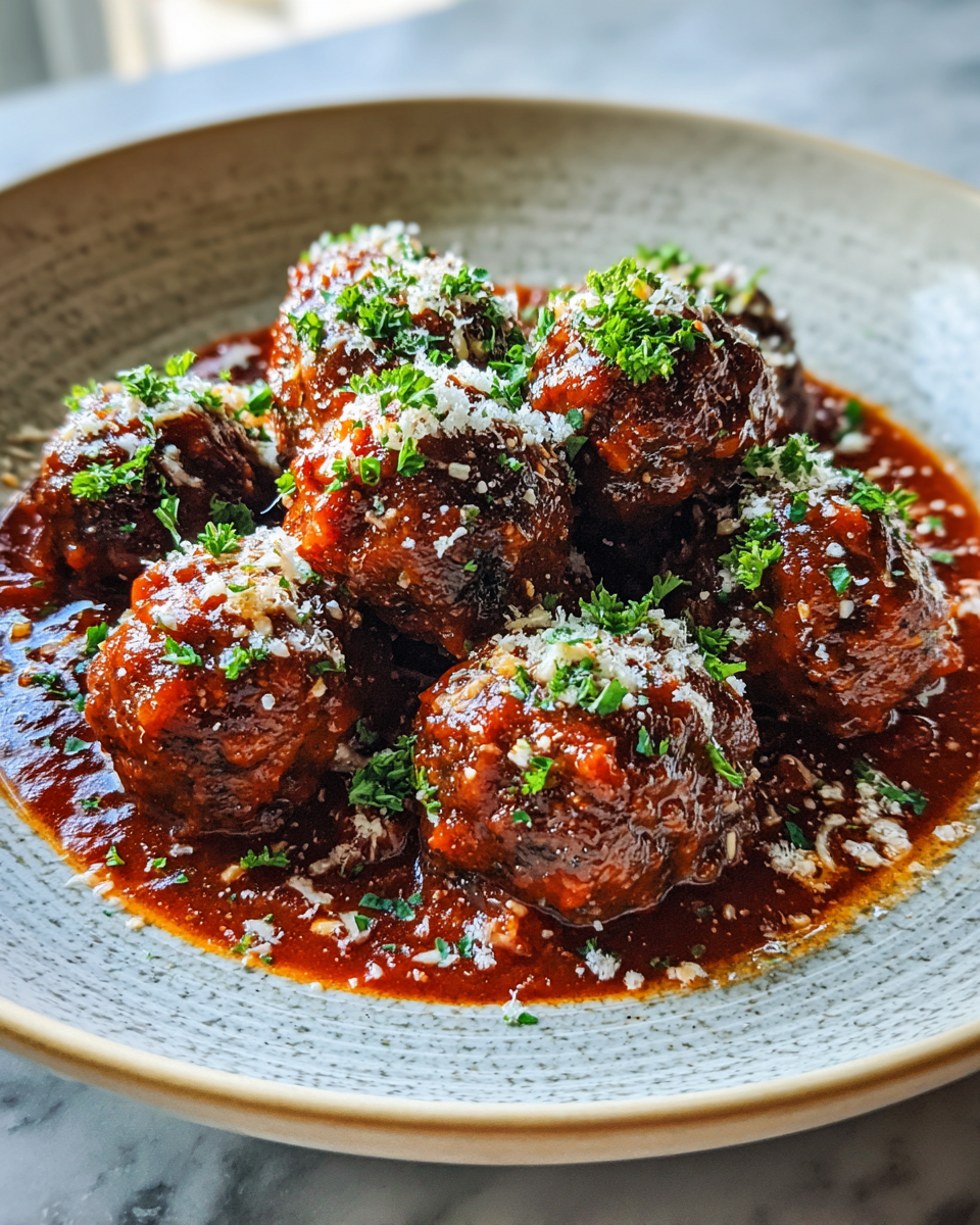 Final dish - Ultimate Chili Meatballs Crockpot Recipe for Easy Weeknight Dinners