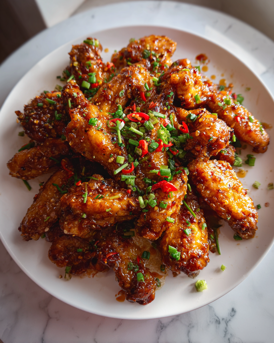 Final dish - Crispy and Flavorful Chinese Chicken Wings That Will Leave You Craving More