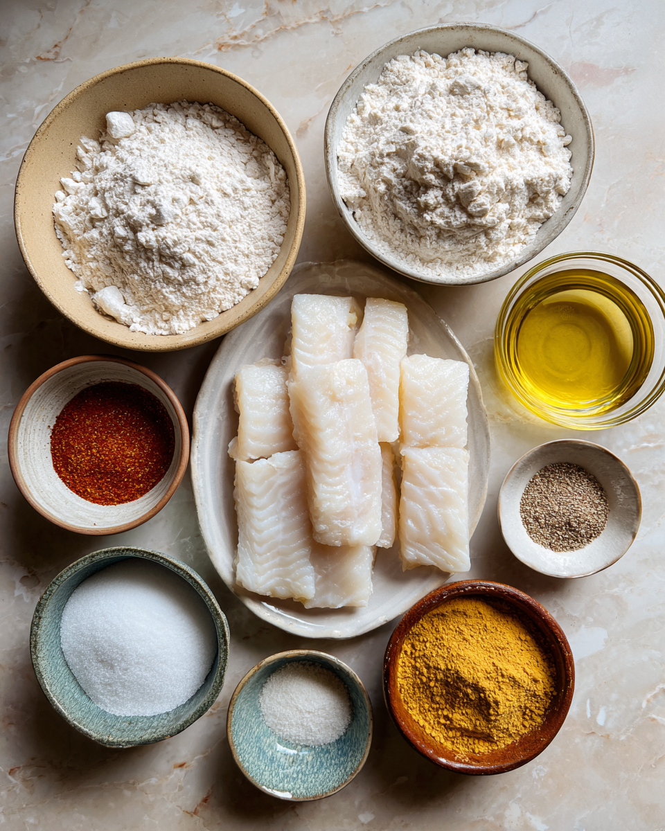 Ingredients for Ultimate Crispy Fish Batter Recipe for Perfectly Golden Results