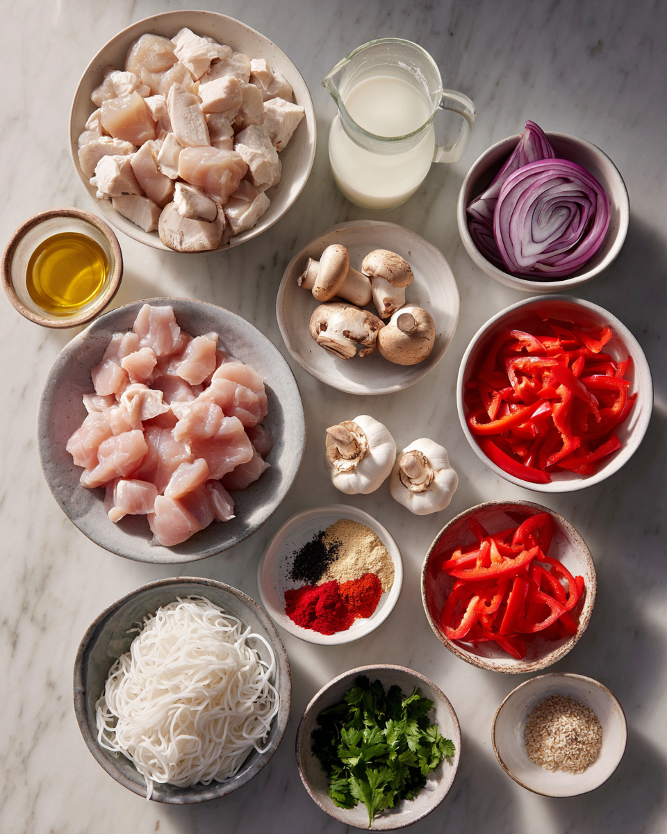 Ingredients for Creamy Crockpot Thai Coconut Chicken Soup Recipe You Need to Try