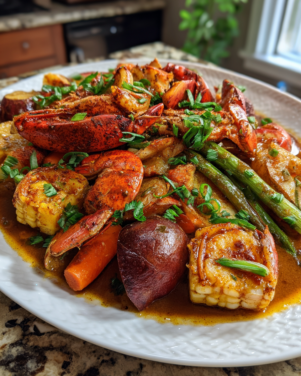 Final dish - Dive Into Flavor With Curts Super Boil Feast