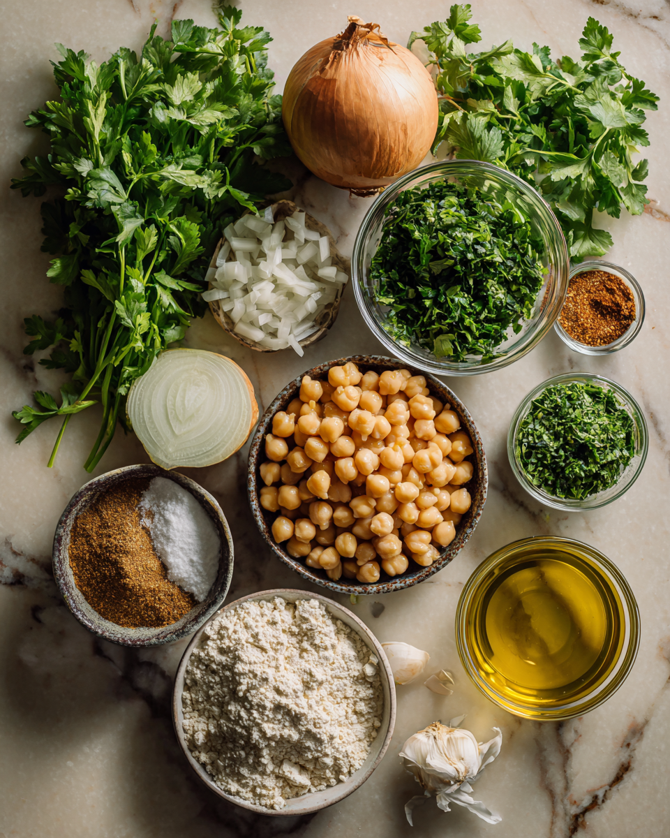 Ingredients for The Ultimate Falafel Recipe That Will Blow Your Taste Buds Away