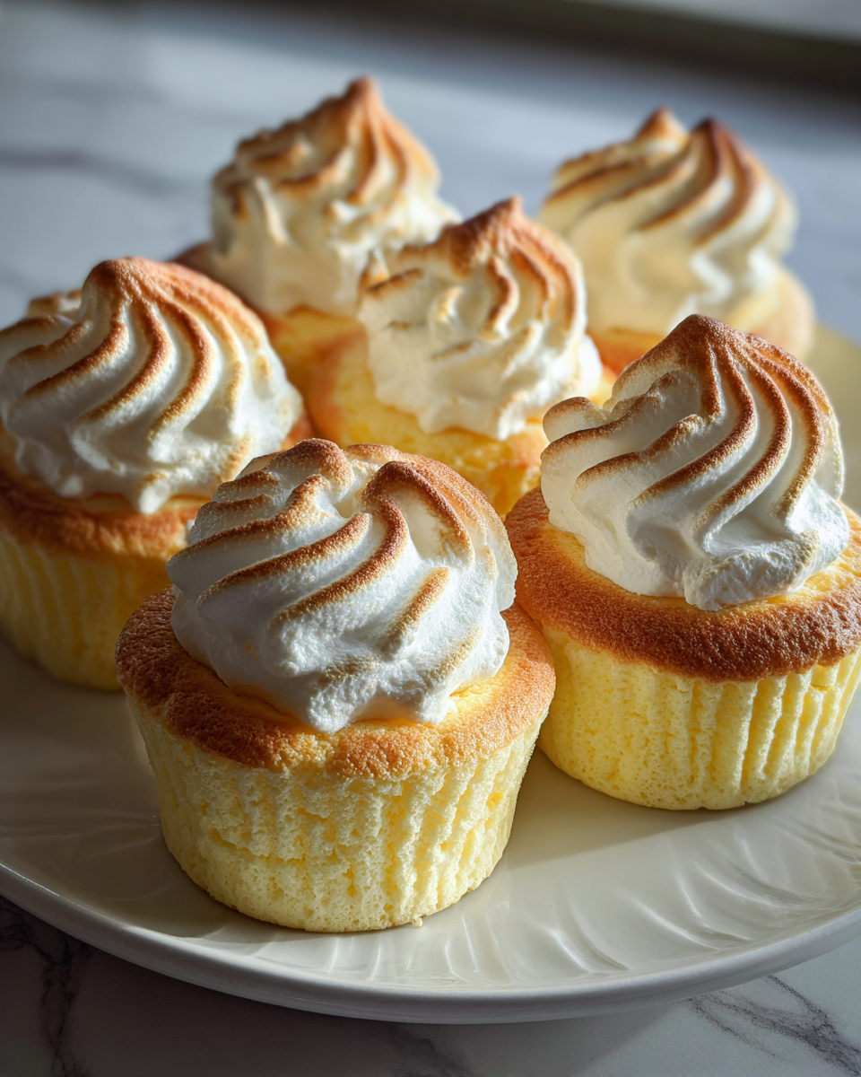 Final dish - Fluffy Japanese Cotton Cheesecake Cupcakes That Melt in Your Mouth