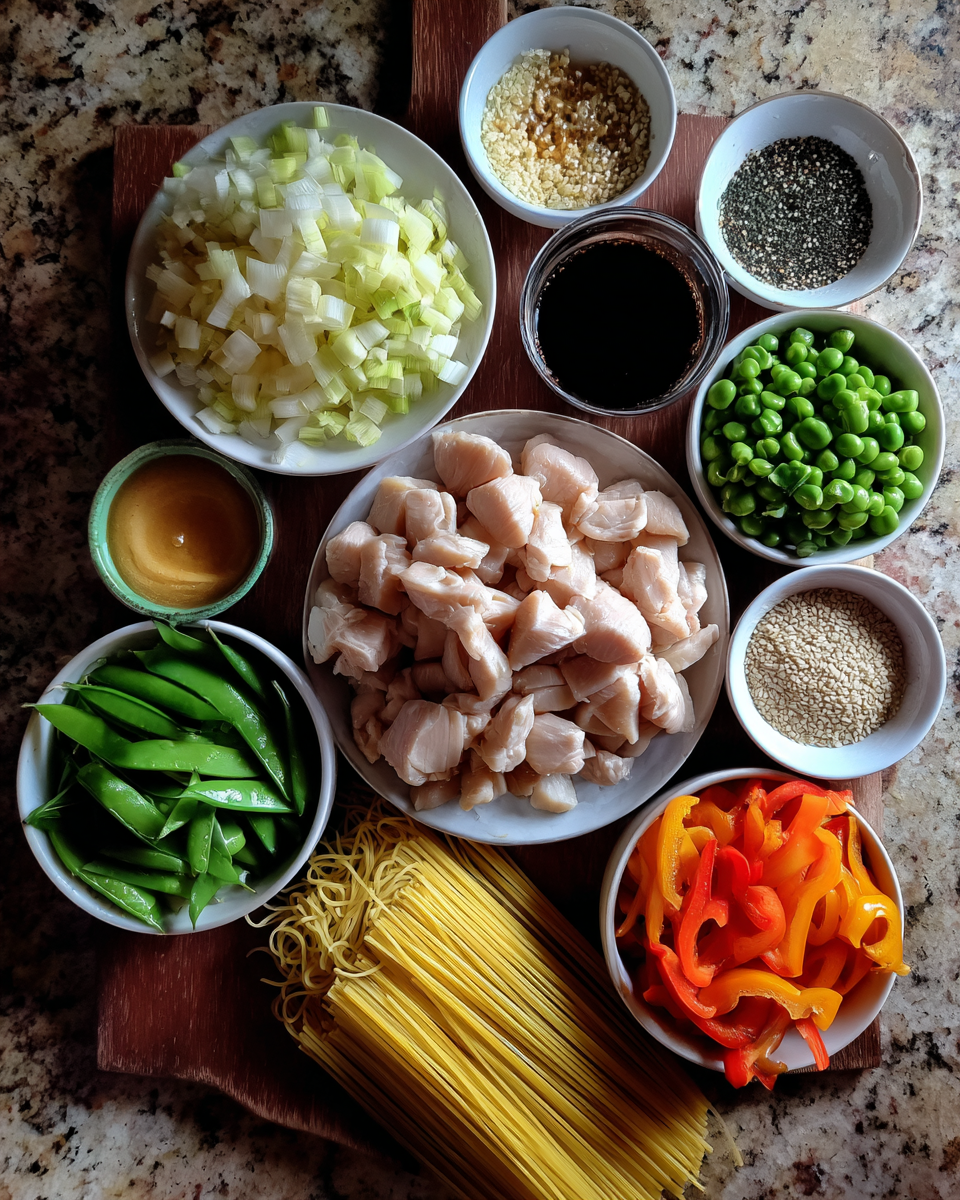 Ingredients for Garlic Chicken Lo Mein Recipe That Will Spice Up Your Dinner Tonight