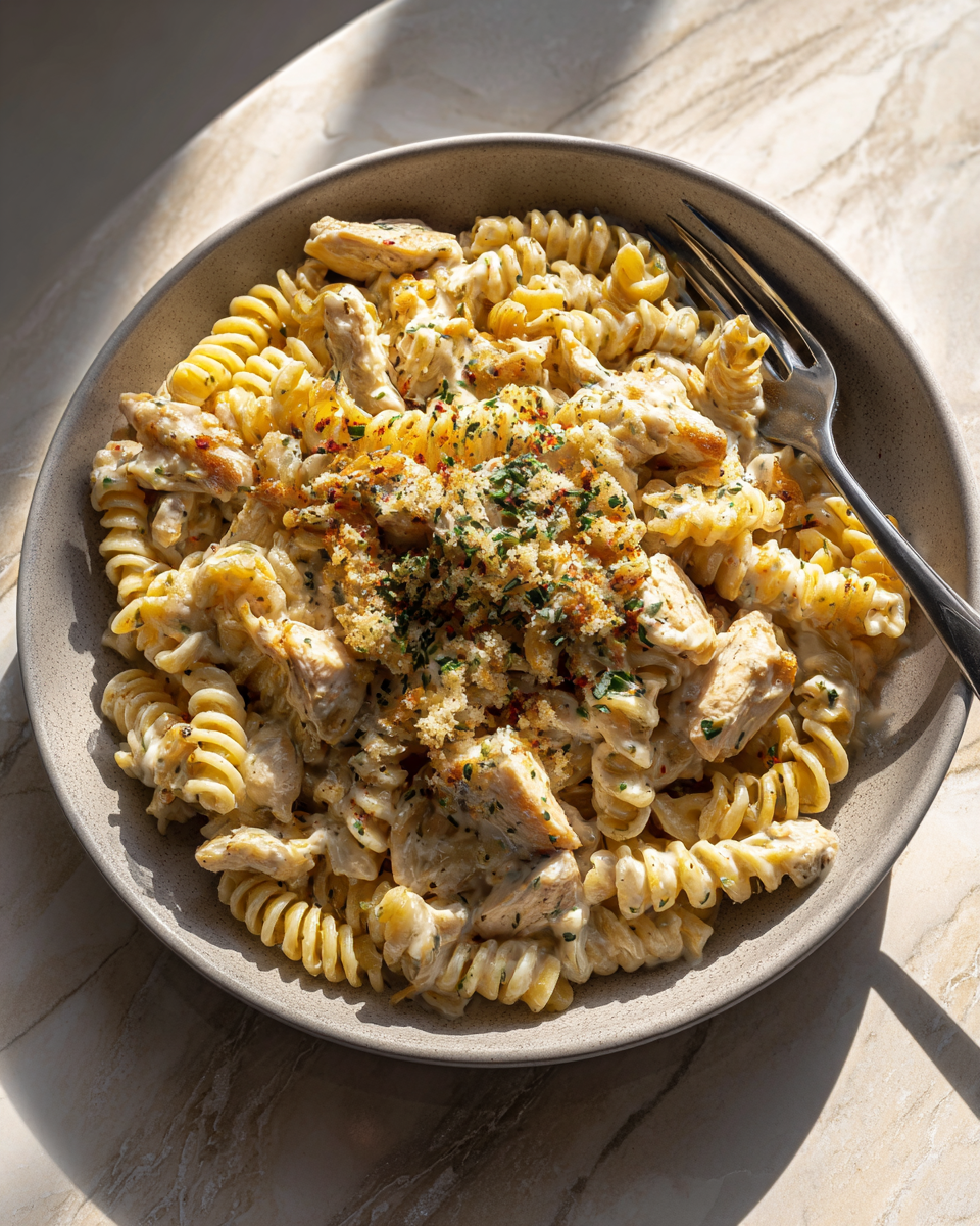 Final dish - Creamy Garlic Parmesan Chicken Pasta Recipe You Need to Try