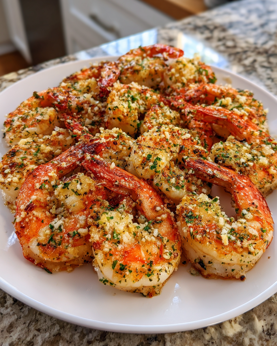 Final dish - Garlic Parmesan Roasted Shrimp That Will Elevate Your Dinner Game