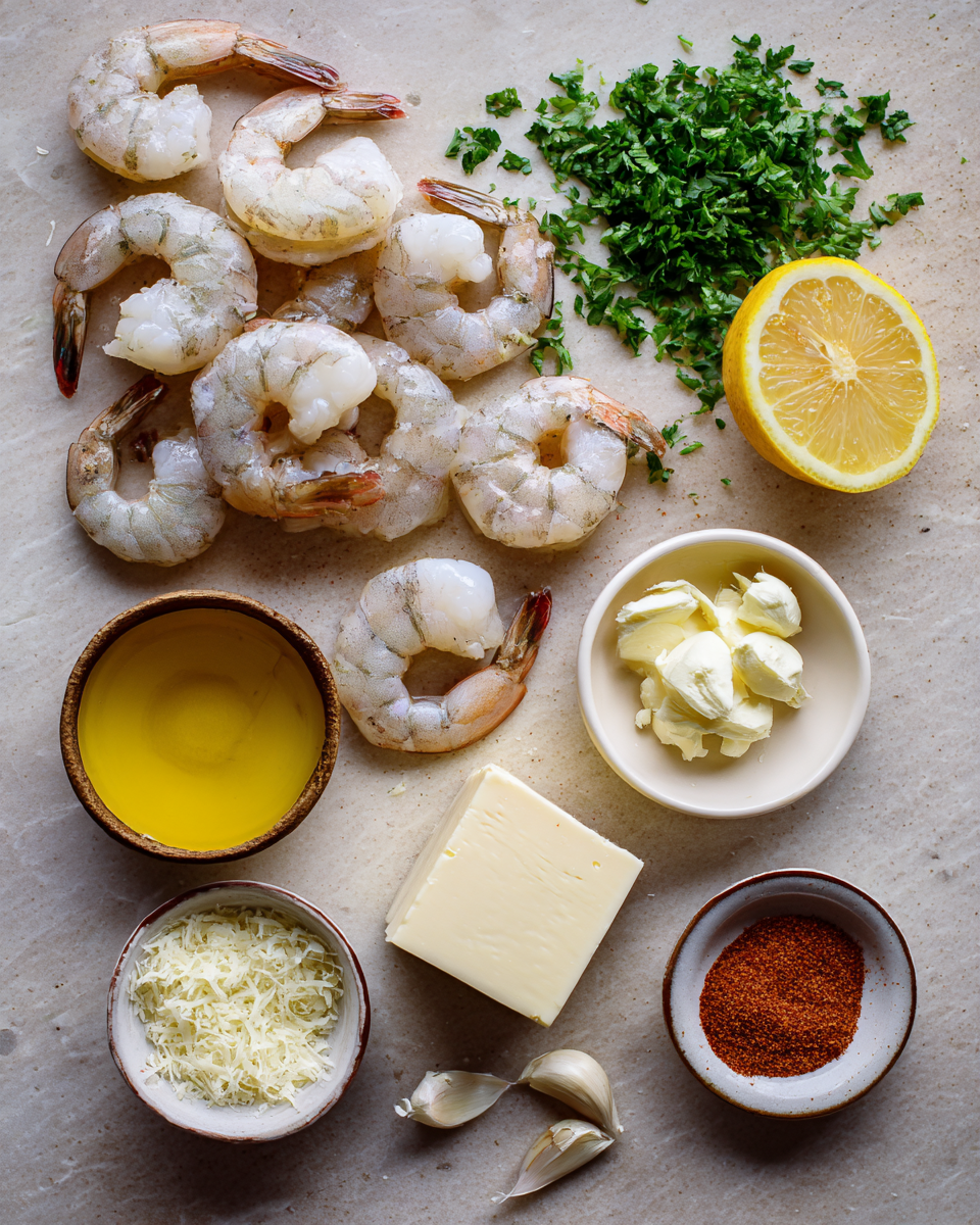 Ingredients for Irresistible Garlic Parmesan Roasted Shrimp Recipe You Need to Try