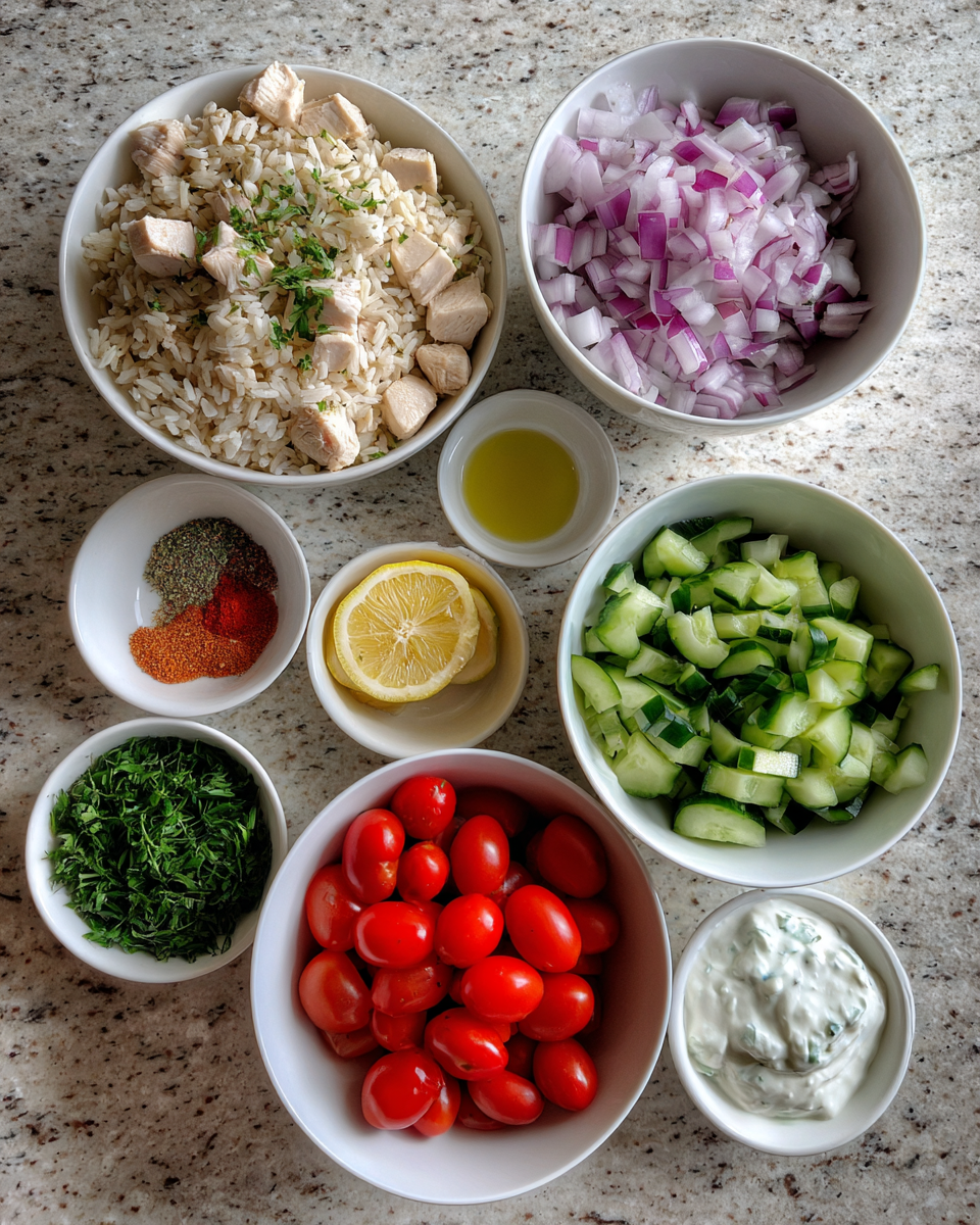 Ingredients for Savor the Mediterranean: Greek Chicken Bowls for a Flavorful Feast