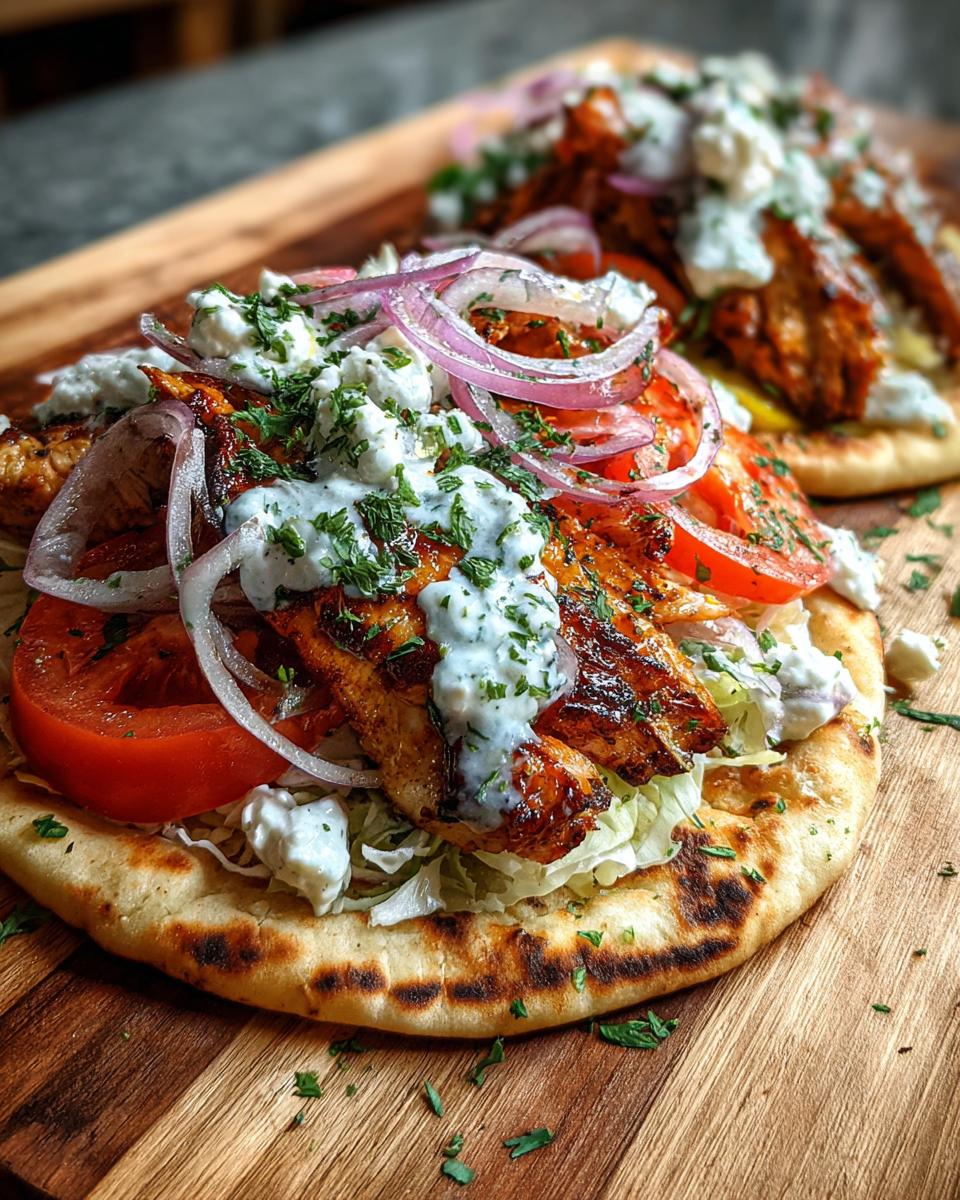 Final dish - Zesty Greek Chicken Gyros with Lemon That Will Transport Your Taste Buds to the Mediterranean