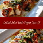Savor the Flavor of Grilled Salsa Verde Pepper Jack Chicken