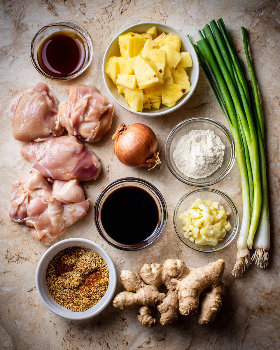 Ingredients for Sweet and Savory Delight Hawaiian Teriyaki Chicken Recipe You Need to Try