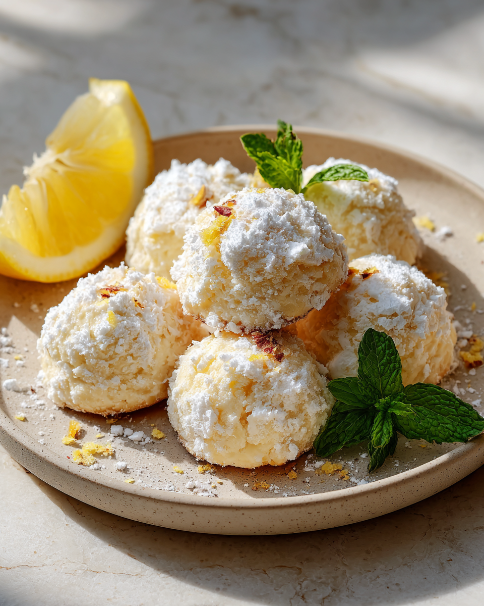 Final dish - Irresistible Lemon Cream Snowball Cookies You Have to Try