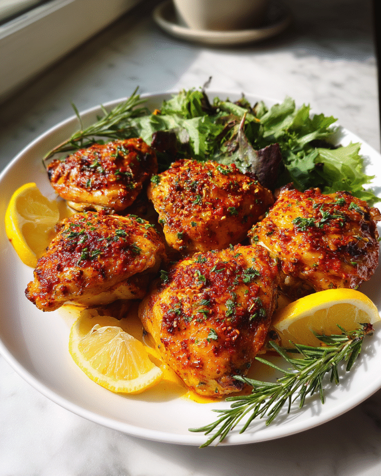 Zesty Lemon Paprika Roast Chicken Thighs That Will Elevate Your Dinner Game - Featured Image