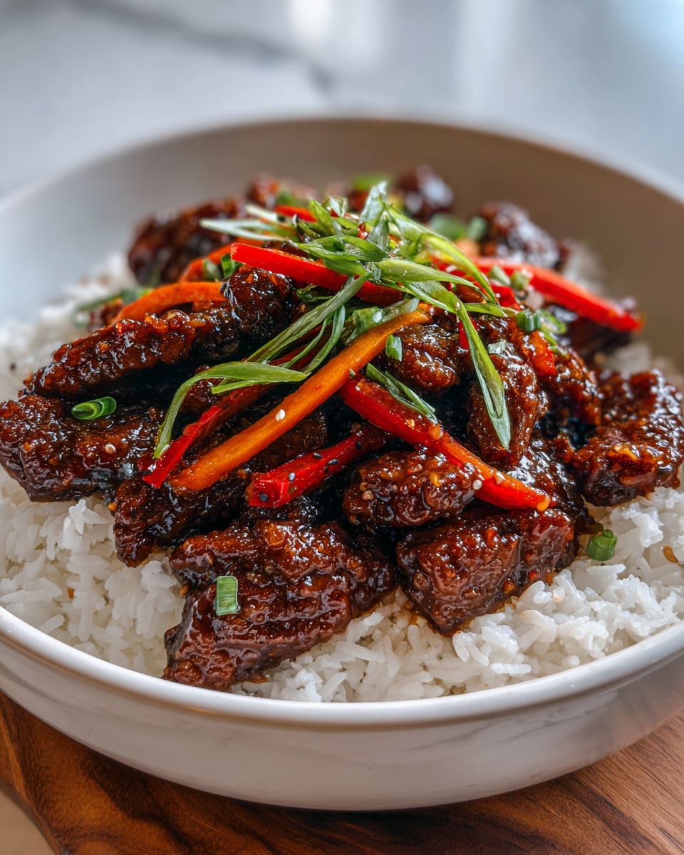 Final dish - Irresistible Mongolian Beef Recipe That Will Wow Your Taste Buds