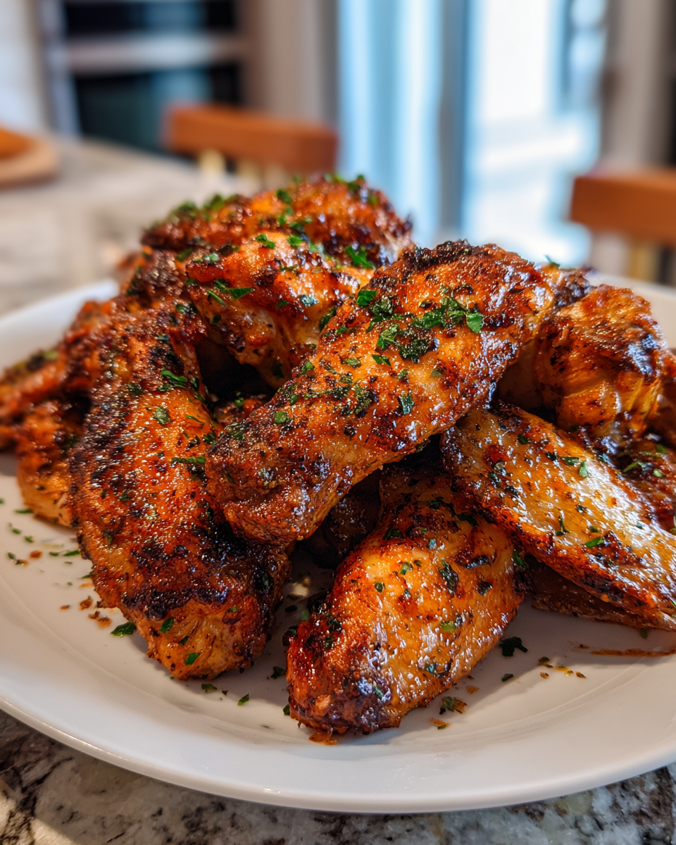 Final dish - Crispy Oven Roasted Chicken Wings Perfect for Game Day
