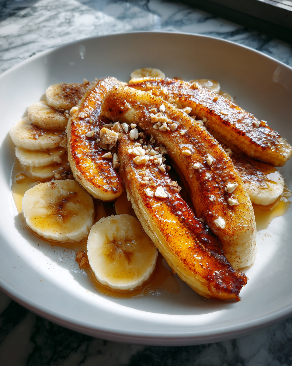 Final dish - Irresistible Pan Fried Cinnamon Bananas Recipe Download for Sweet Treat Lovers