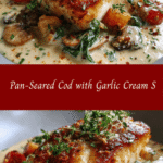 Pan-Seared Cod with Garlic Cream Sauce That Will Elevate Your Dinner Game