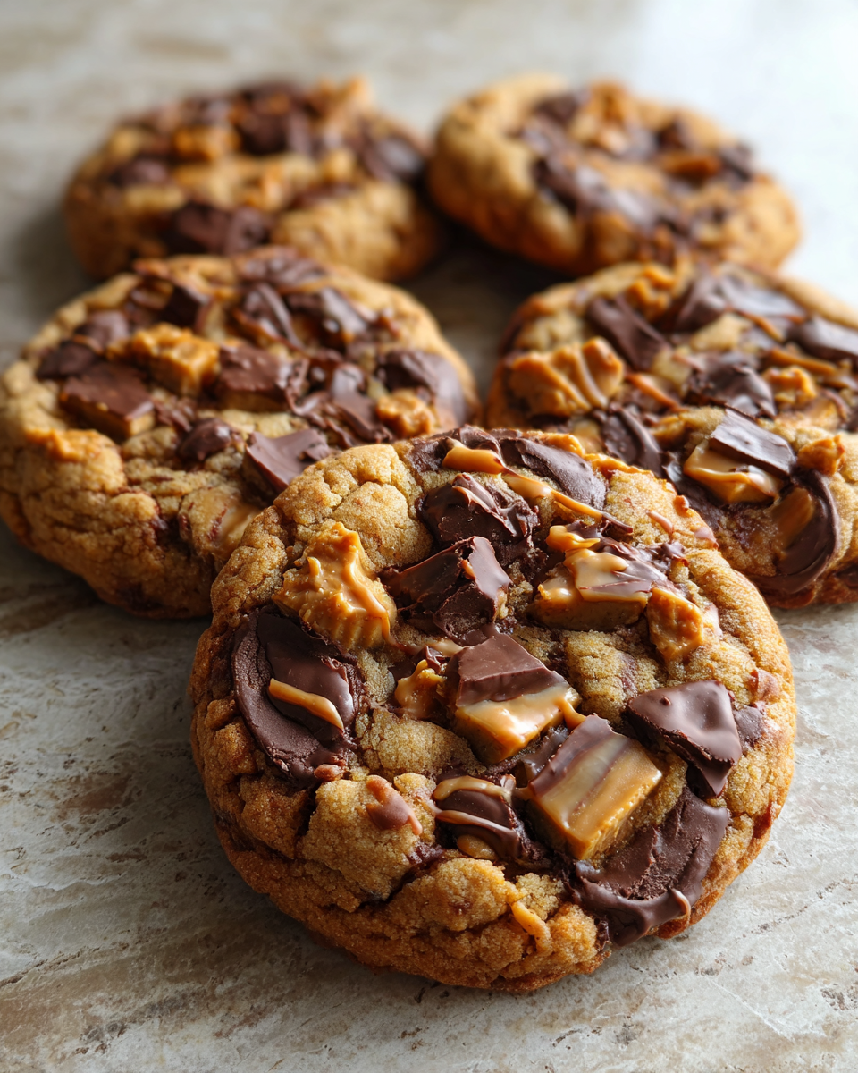 Final dish - Irresistible Peanut Butter Chocolate Caramel Cookies You Have to Try