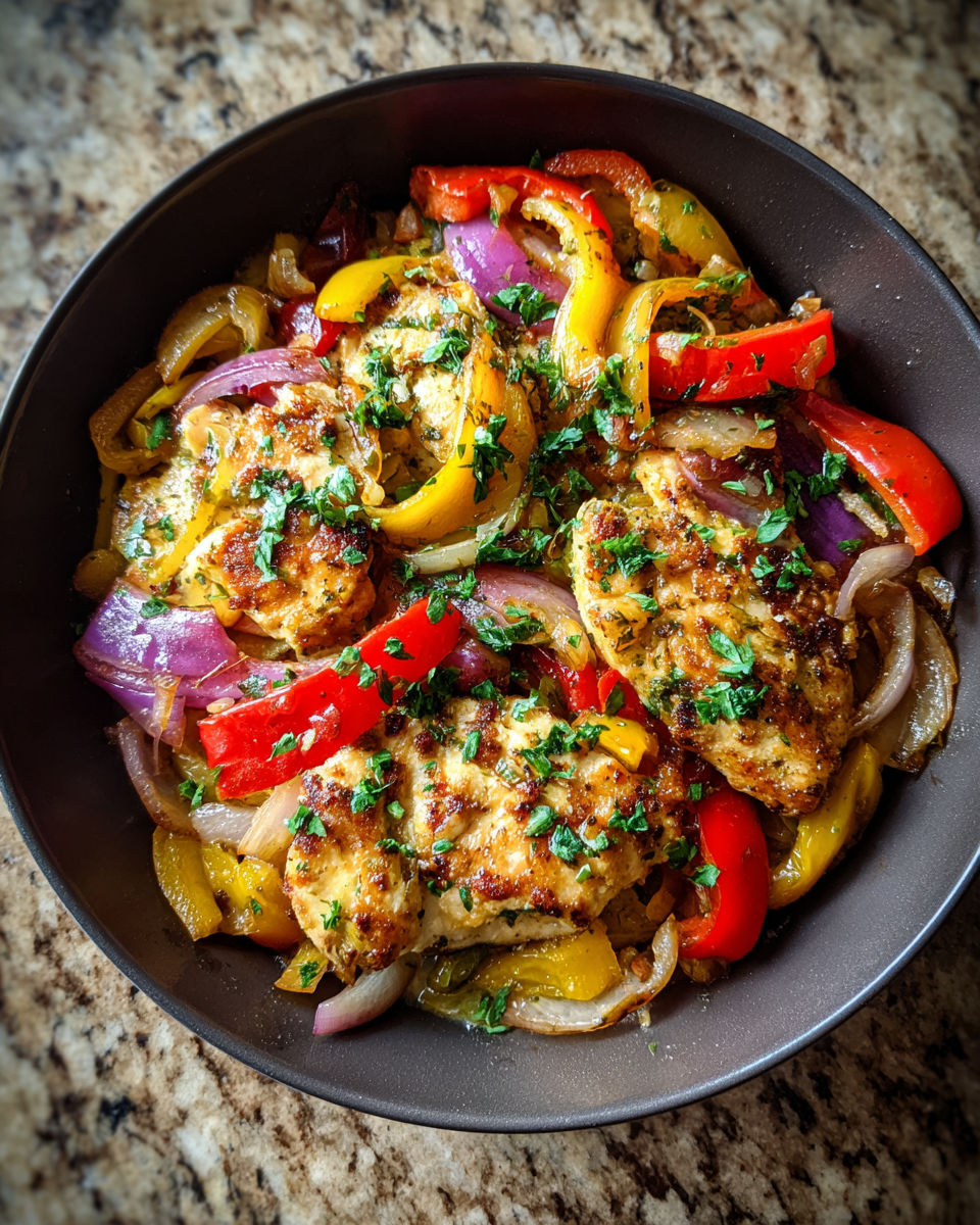 Final dish - One-Pan Pepperoncini Chicken Skillet Recipe for Easy Flavor-Packed Dinners