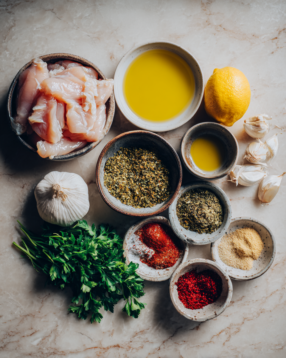 Ingredients for Savor the Flavors: Quick Mediterranean Chicken Tenders for Busy Weeknights
