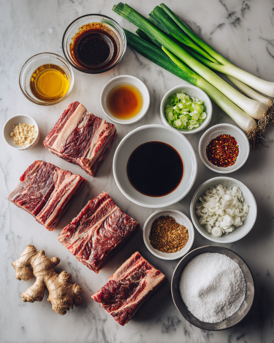 Ingredients for Melt-in-Your-Mouth Roast Asian Beef Short Rib Recipe You Need to Try