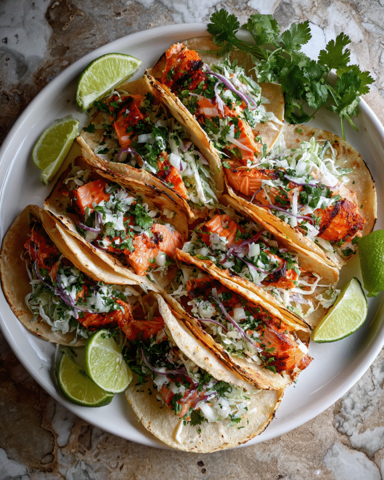Fresh and Flavorful Salmon Tacos Recipe That Will Wow Your Taste Buds - Featured Image