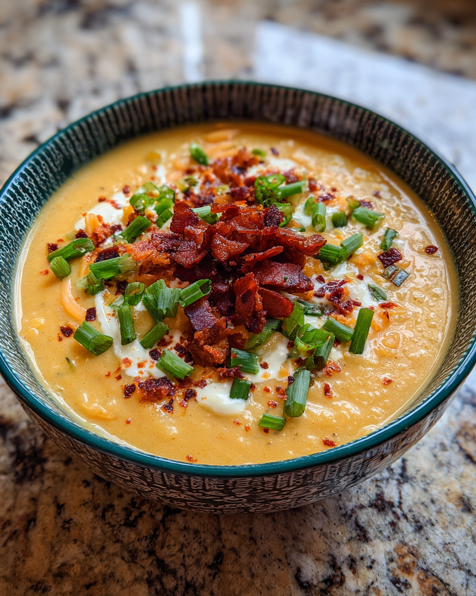 Final dish - Creamy Slow Cooker Cajun Potato Soup Recipe You’ll Love