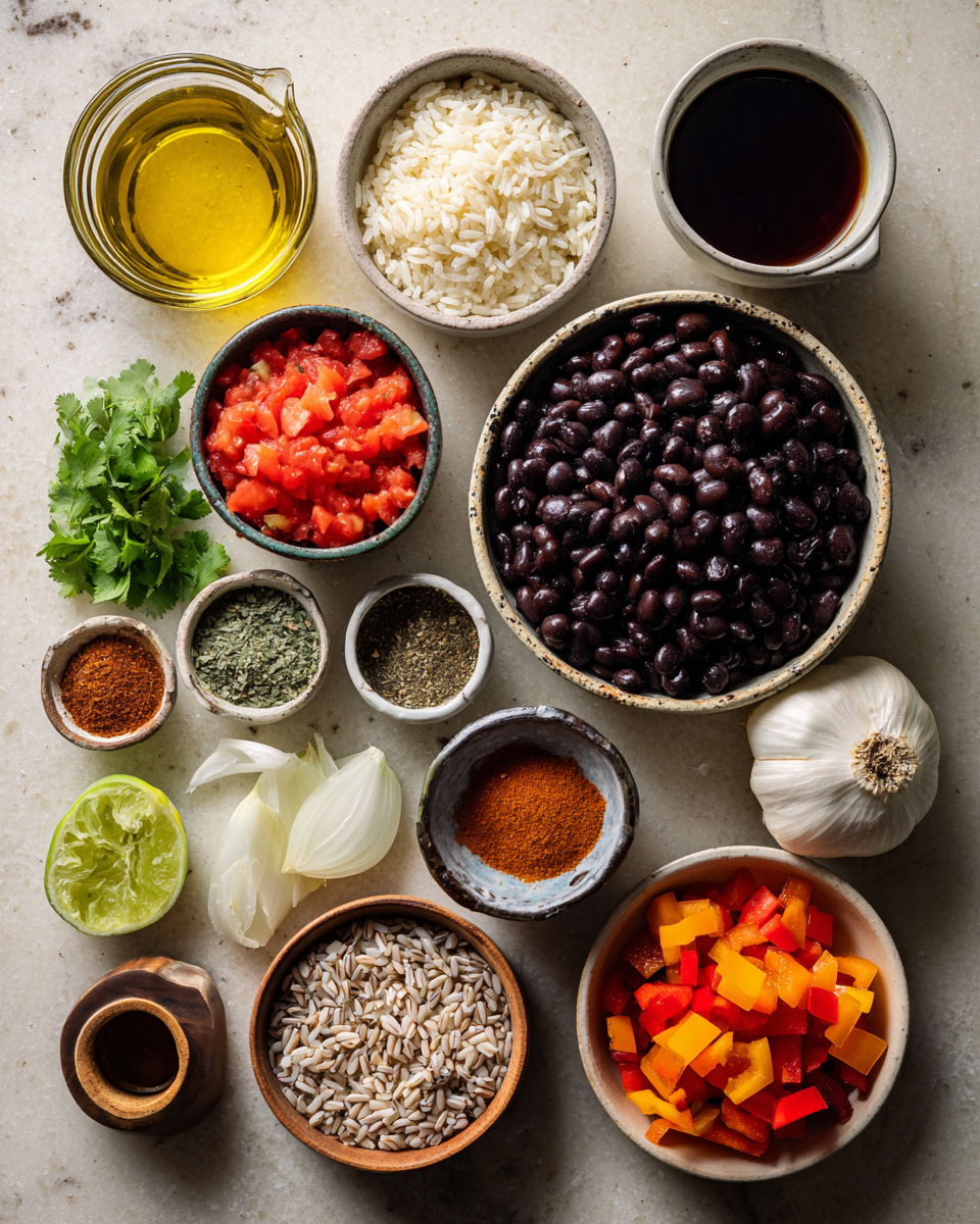 Ingredients for The Ultimate Guide to Authentic Spanish Rice and Beans Made Easy