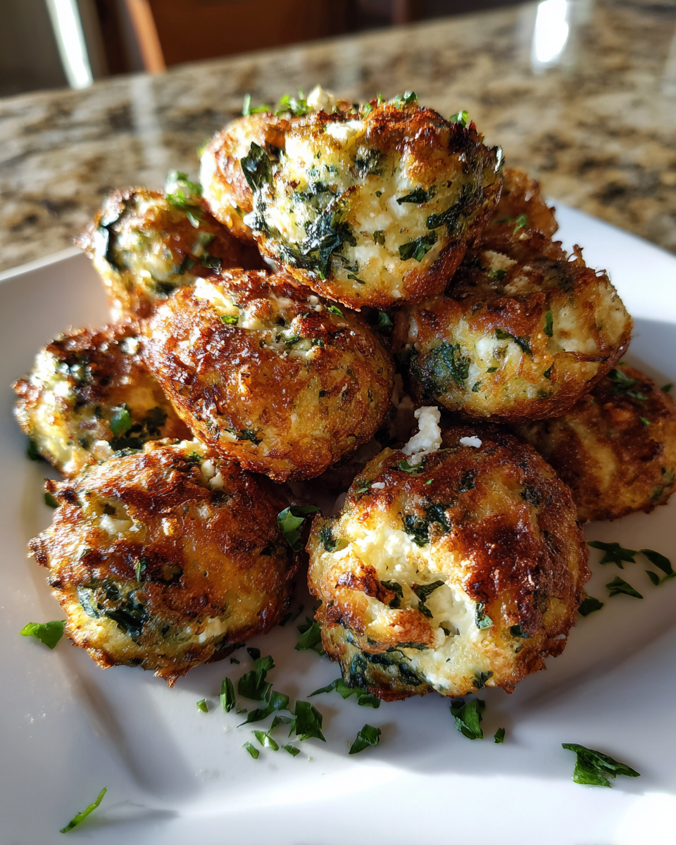 Final dish - Crispy Spinach and Feta Cheese Bites You Have to Try