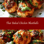 Irresistible Thai Baked Chicken Meatballs Bursting with Flavor