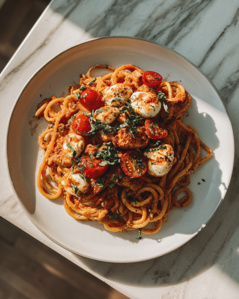 Irresistible Tomato Pasta with Chicken and Mozzarella Recipe You’ll Love - Featured Image