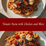 Irresistible Tomato Pasta with Chicken and Mozzarella Recipe You’ll Love