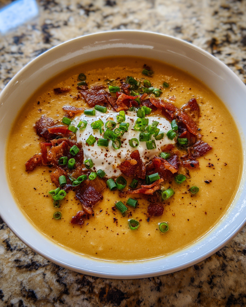 Cozy Up with This Warm and Creamy Cajun Potato Soup Recipe 6 Final dish - Cozy Up with This Warm and Creamy Cajun Potato Soup Recipe