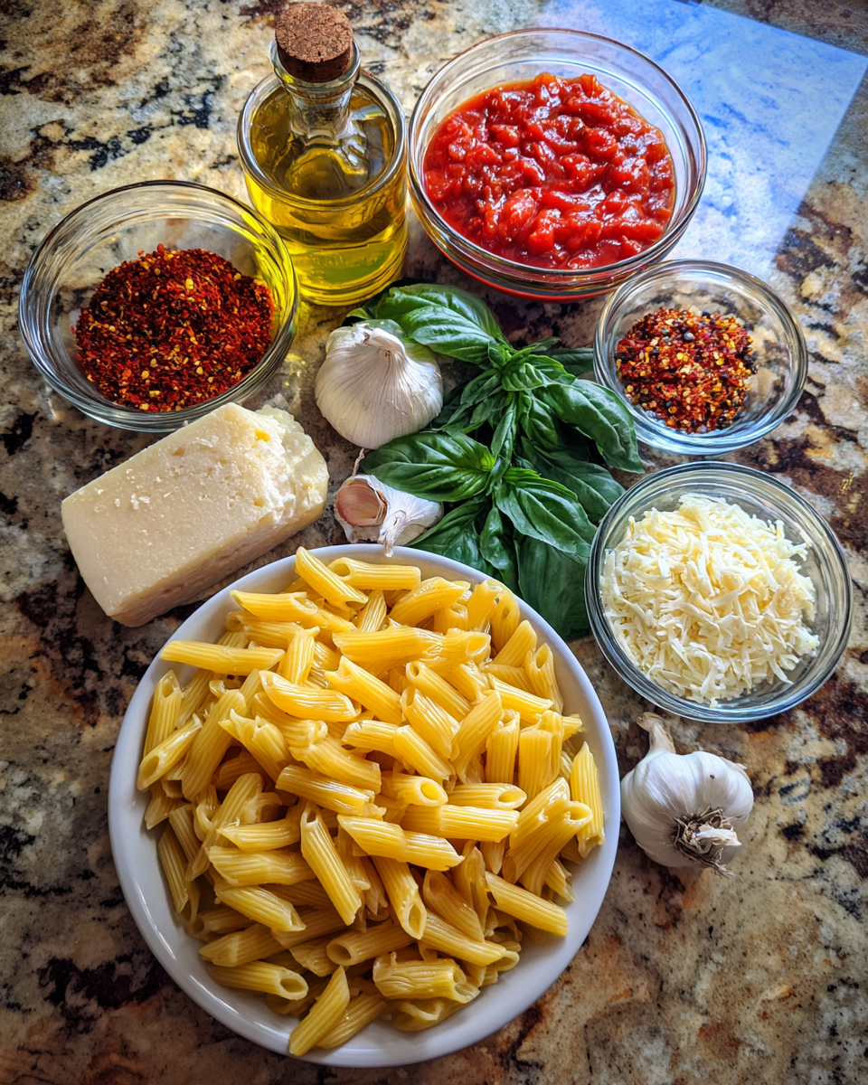 Ingredients for Zesty Pasta Delight for a Flavor-Packed Dinner Adventure